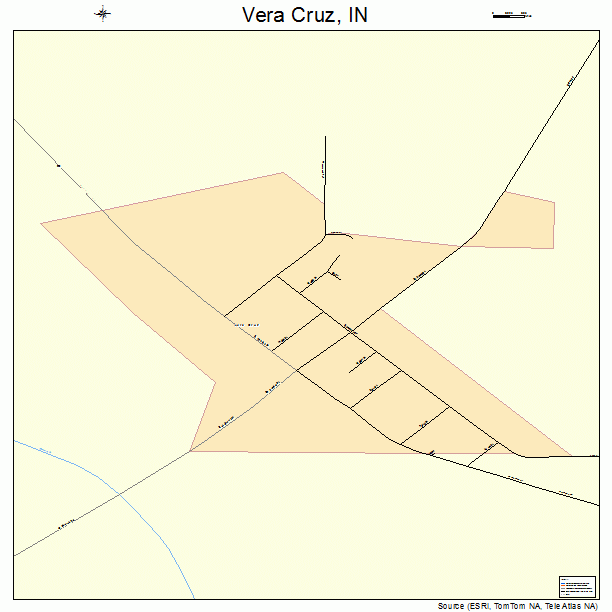 Vera Cruz, IN street map