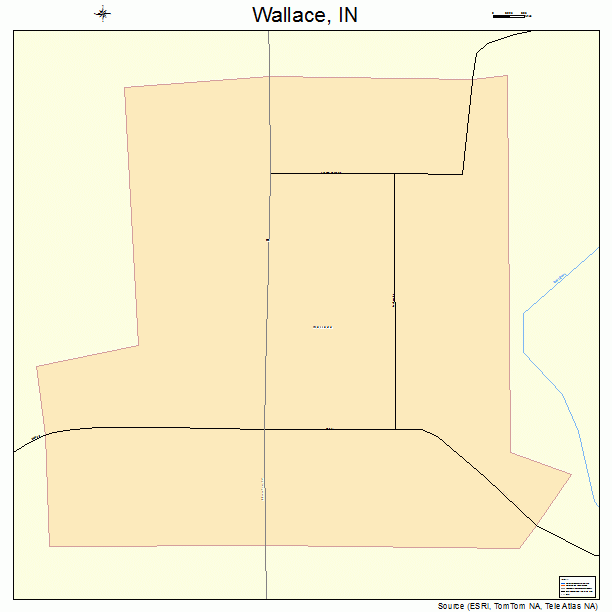 Wallace, IN street map