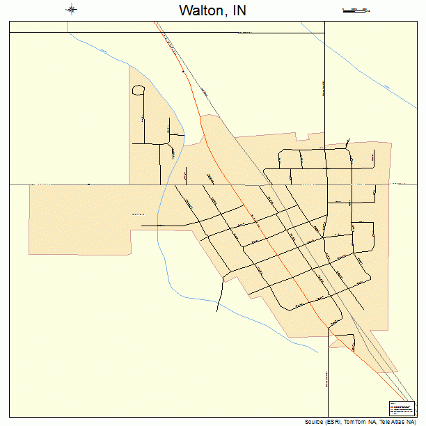 Walton, IN street map