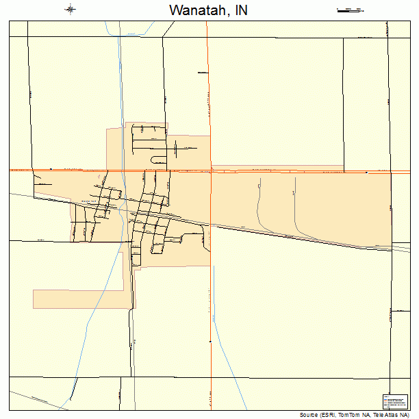 Wanatah, IN street map
