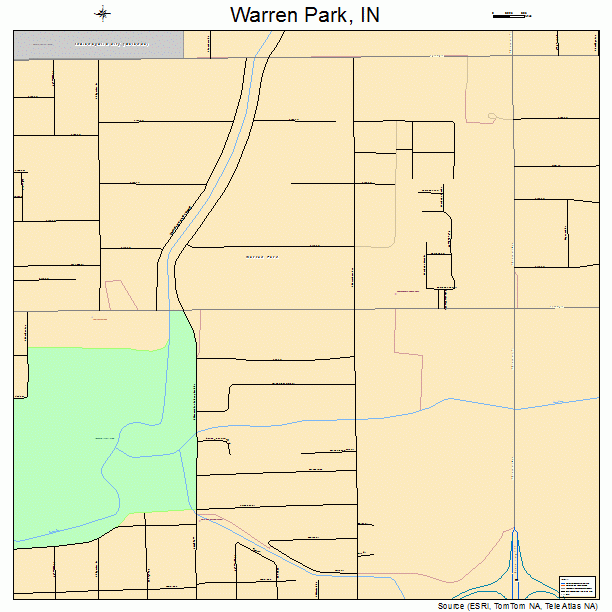 Warren Park, IN street map