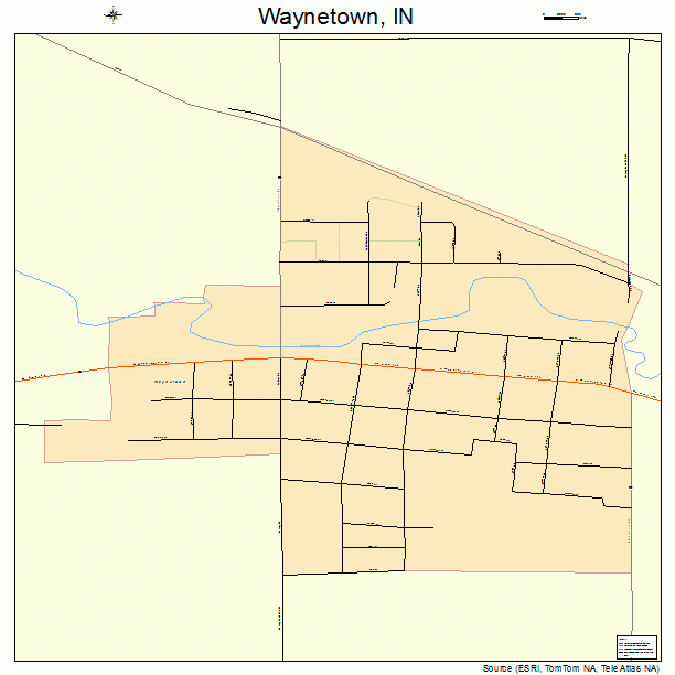 Waynetown, IN street map
