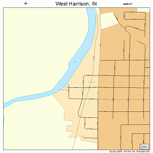 West Harrison, IN street map