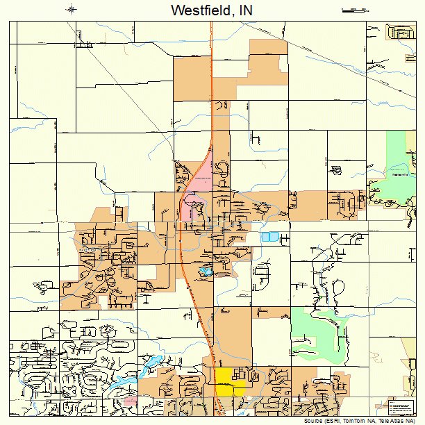 Westfield, IN street map