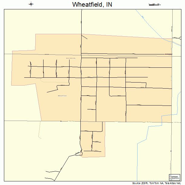 Wheatfield, IN street map