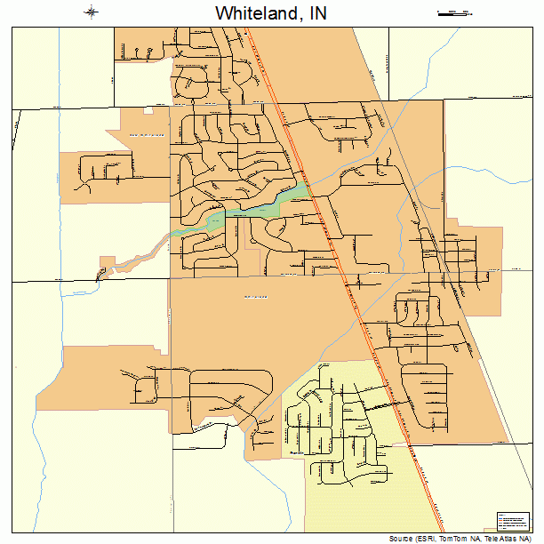 Whiteland, IN street map