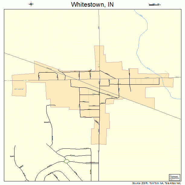 Whitestown, IN street map