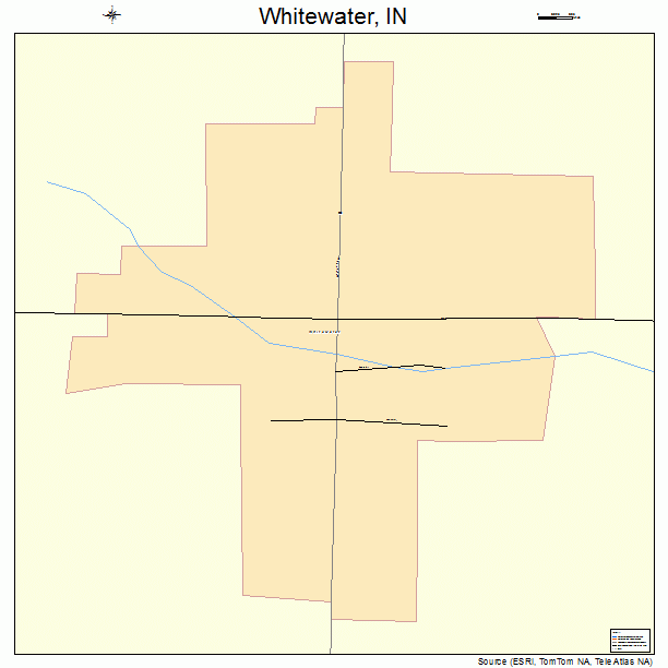 Whitewater, IN street map