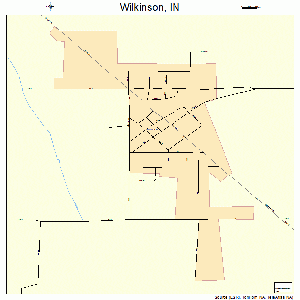 Wilkinson, IN street map