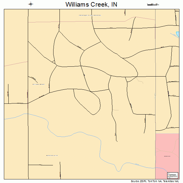 Williams Creek, IN street map