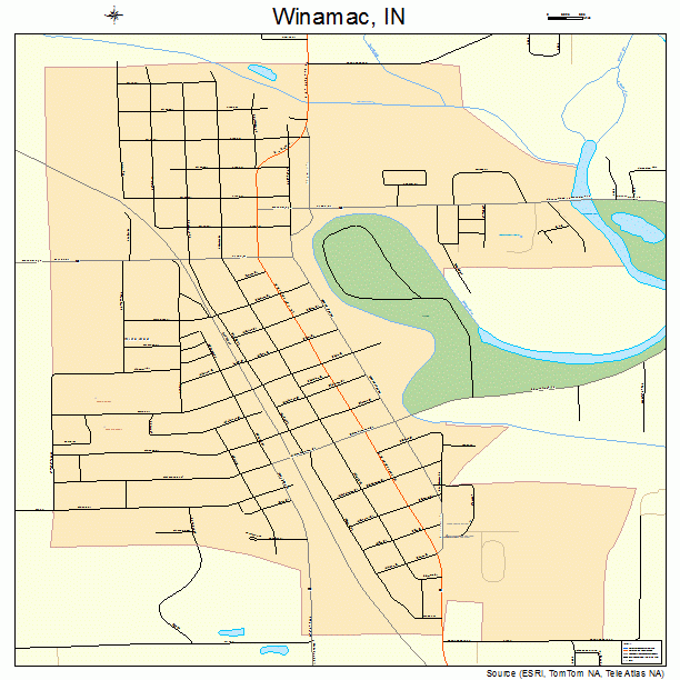 Winamac, IN street map