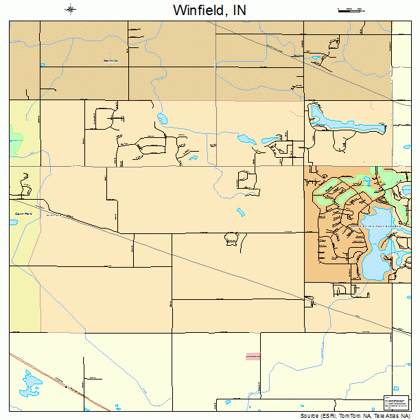 Winfield, IN street map