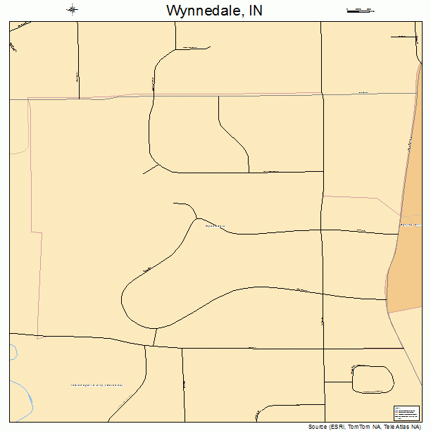 Wynnedale, IN street map