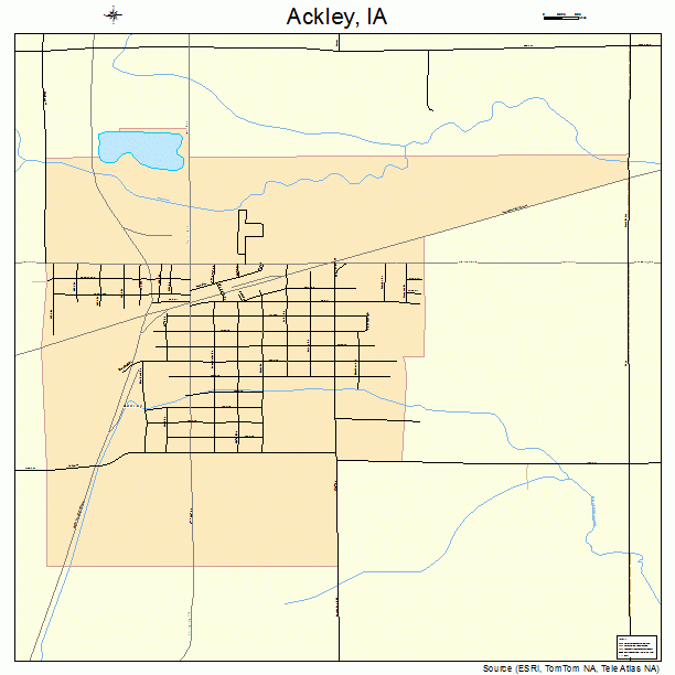 Ackley, IA street map