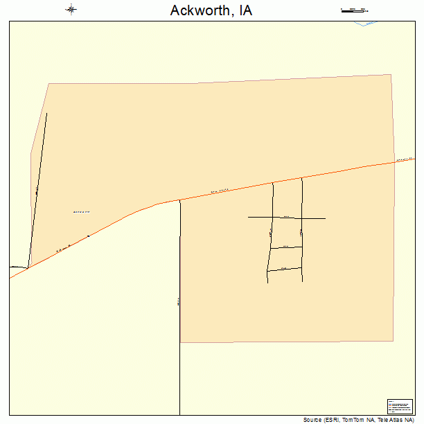 Ackworth, IA street map