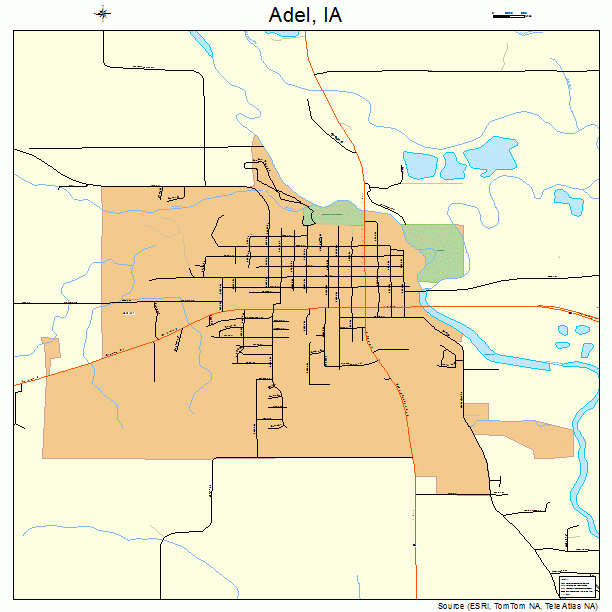 Adel, IA street map