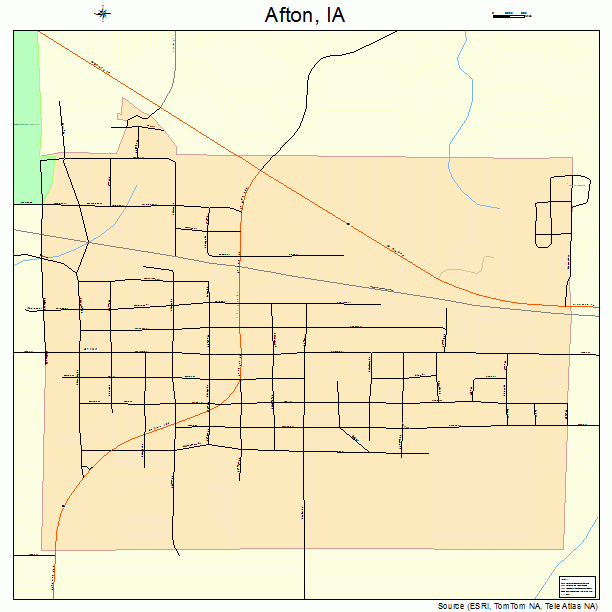 Afton, IA street map