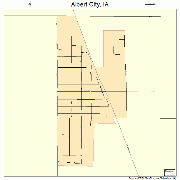 Albert City, IA street map