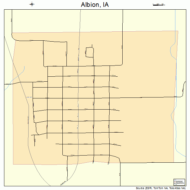 Albion, IA street map