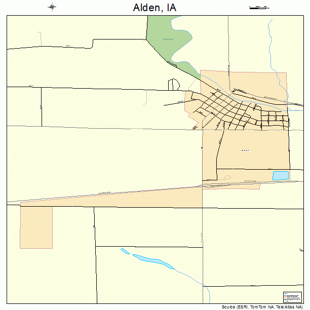 Alden, IA street map