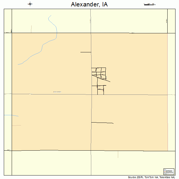 Alexander, IA street map