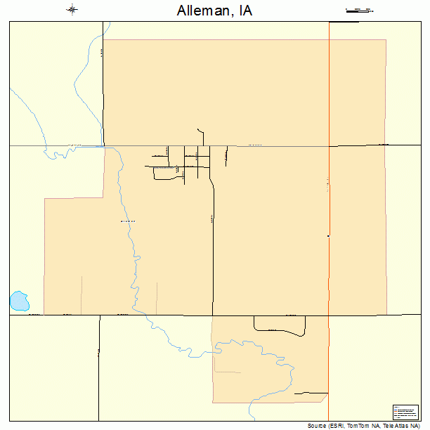 Alleman, IA street map