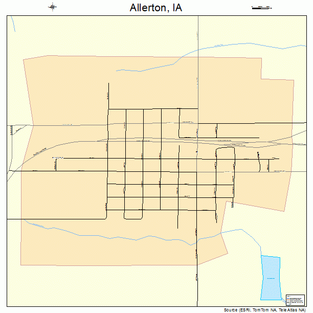 Allerton, IA street map