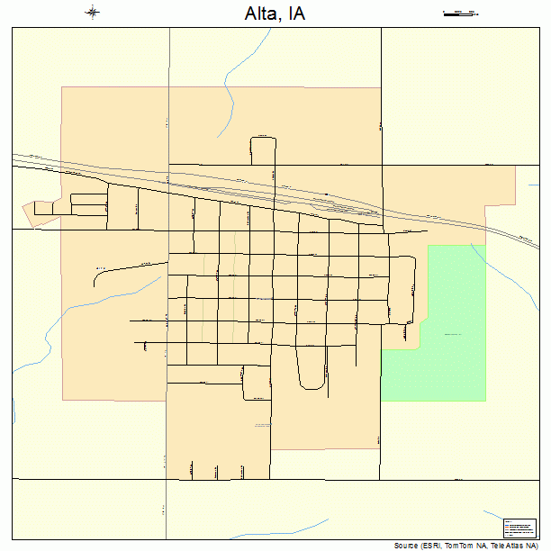 Alta, IA street map