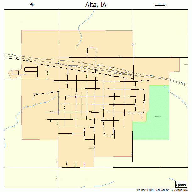 Map Alta Iowa 