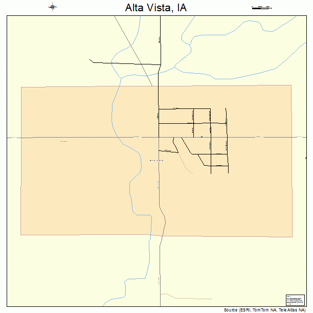 Alta Vista, IA street map