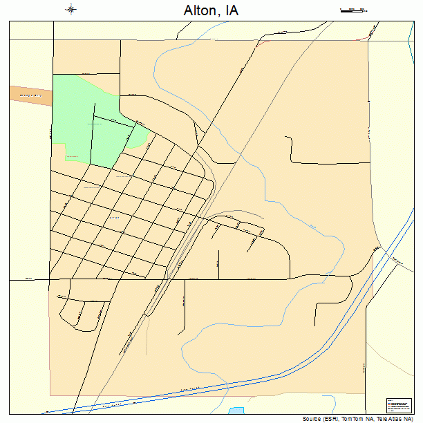 Alton, IA street map