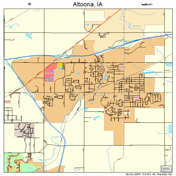 Altoona, IA street map