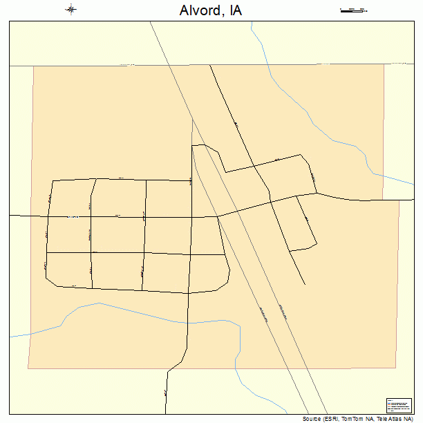 Alvord, IA street map