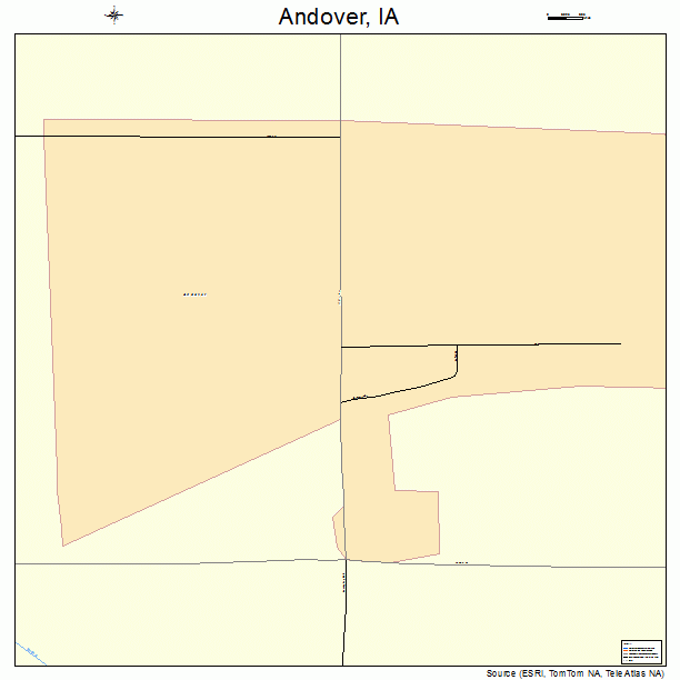 Andover, IA street map
