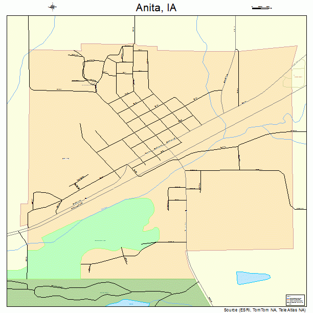 Anita, IA street map