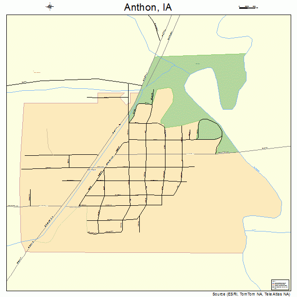 Anthon, IA street map
