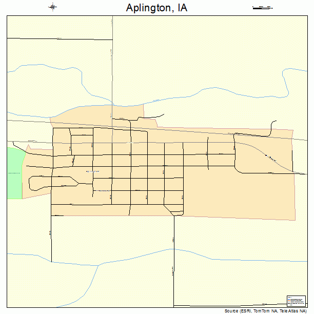 Aplington, IA street map