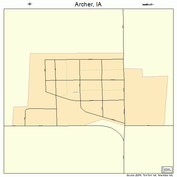 Archer, IA street map