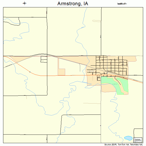 Armstrong, IA street map