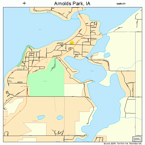 Arnolds Park, IA street map