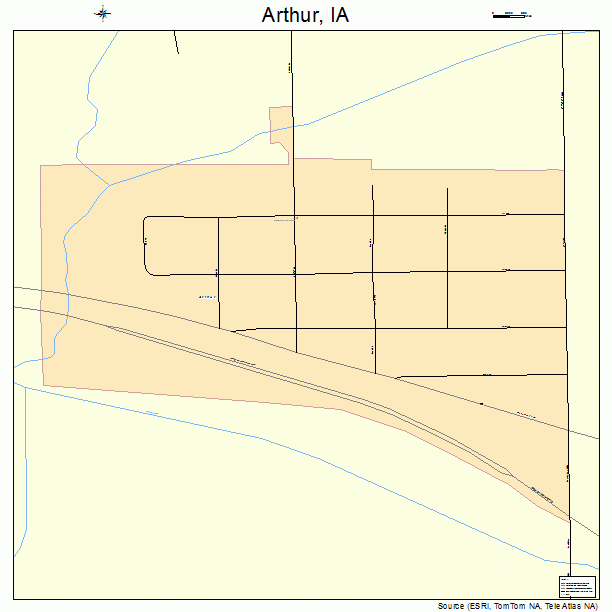 Arthur, IA street map