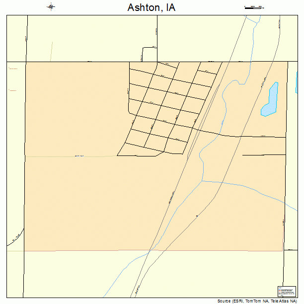 Ashton, IA street map