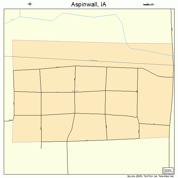 Aspinwall, IA street map