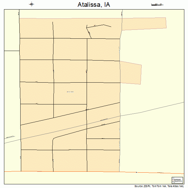 Atalissa, IA street map