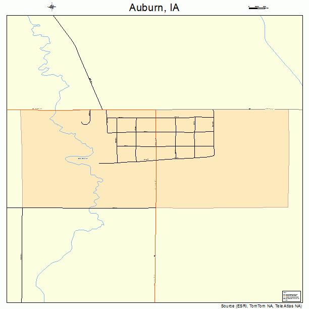 Auburn, IA street map