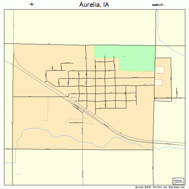 Aurelia, IA street map