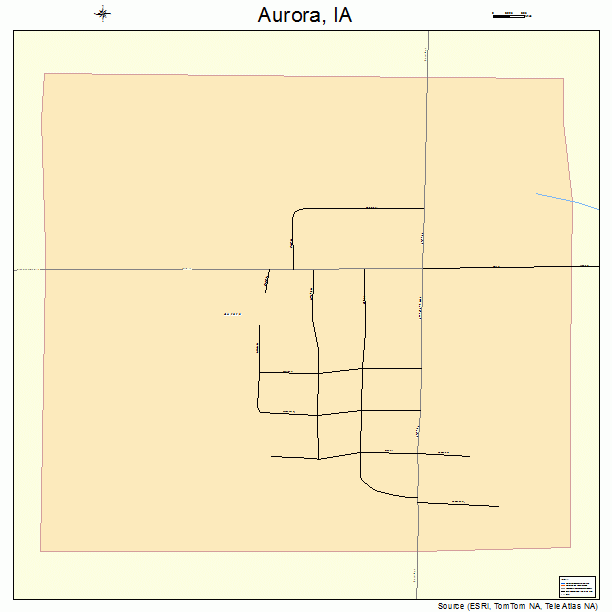Aurora, IA street map