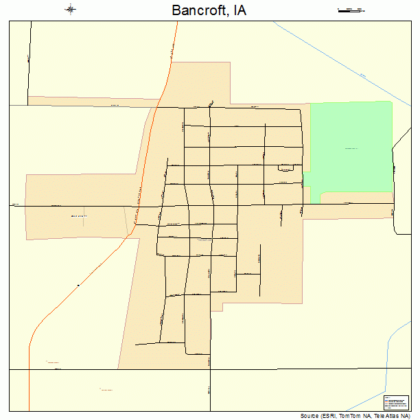 Bancroft, IA street map