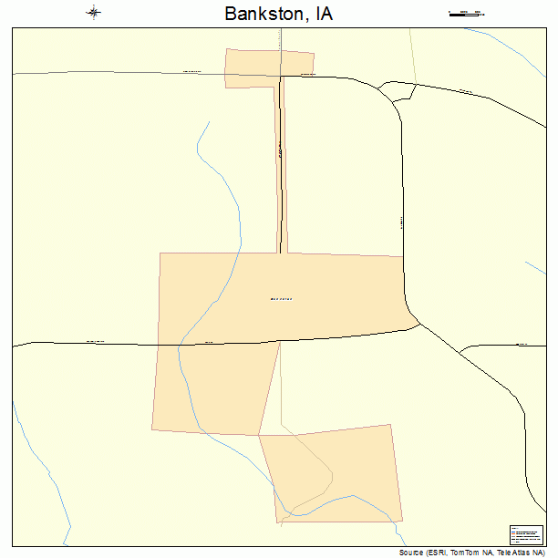 Bankston, IA street map