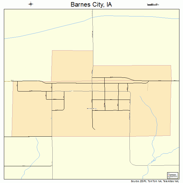 Barnes City, IA street map
